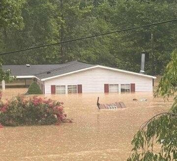 Flooded Kentucky House